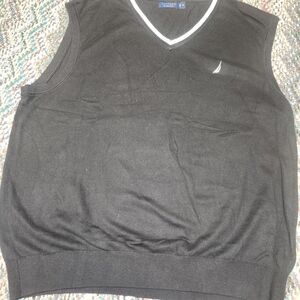 Nautica Black Sweater Vest